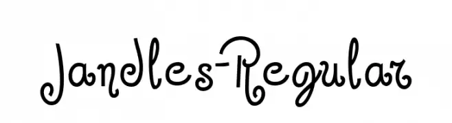 Jandles-Regular  Fuentes Gratis Descargar
