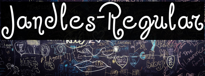 Jandles-Regular Font examples