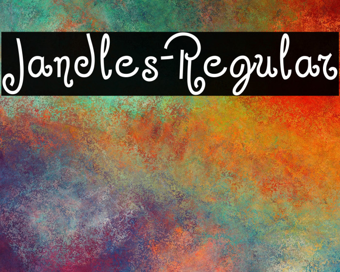 Jandles-Regular Font examples