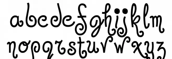 Jandles-Regular Font LOWERCASE