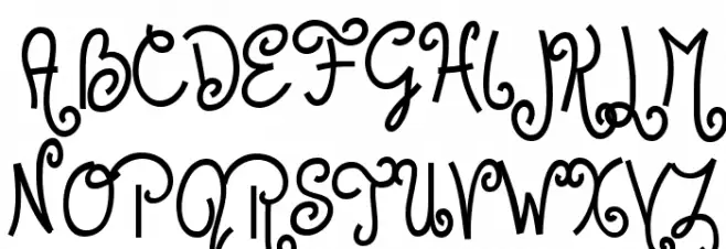 Jandles-Regular Schriftart Groß
