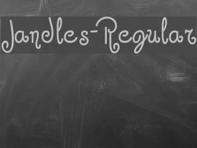 Jandles-Regular Font examples