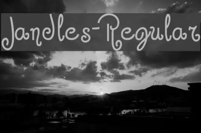 Jandles-Regular Font examples