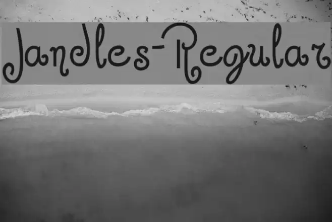 Jandles-Regular Font examples