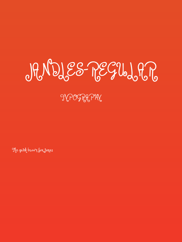 Jandles-Regular Poster