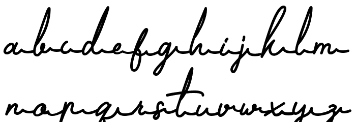 Jandu Font LOWERCASE