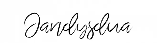 Jandysdua  免费字体下载