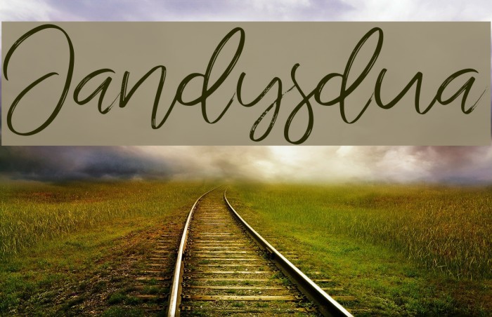 Jandysdua Font examples