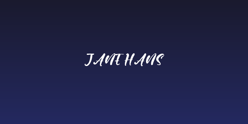 Jane Hans Social Header