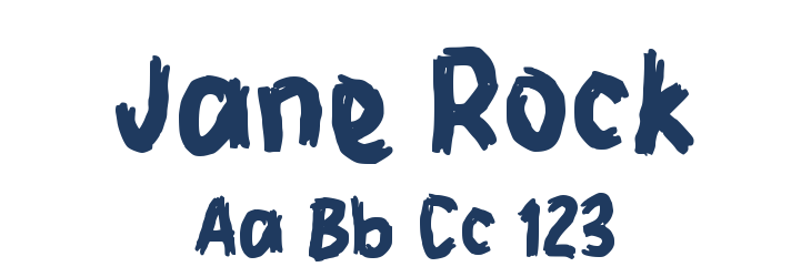 Jane Rock Font Preview