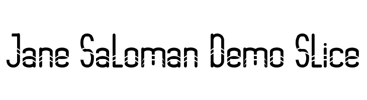 Jane Saloman Demo Slice  免费字体下载
