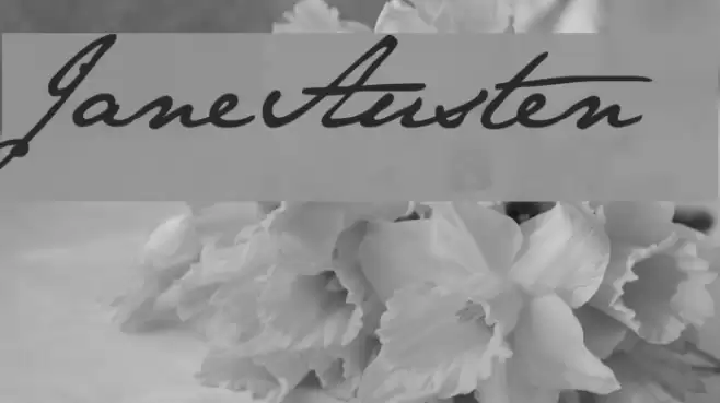 JaneAusten Font examples