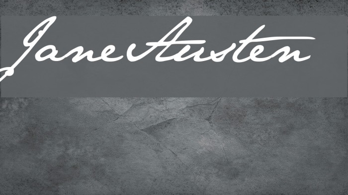 JaneAusten Font examples