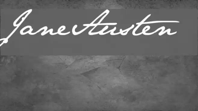 JaneAusten Font examples