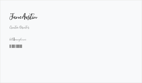 JaneAustin Business Card