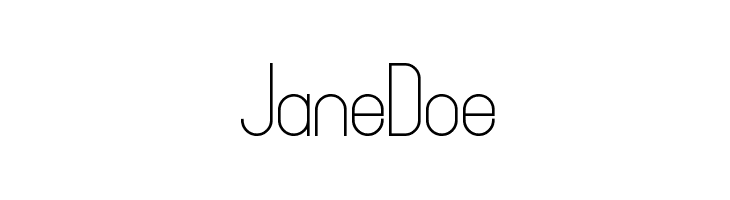 JaneDoe  Descarca Fonturi Gratis