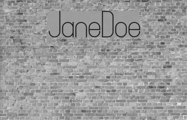 JaneDoe Font examples