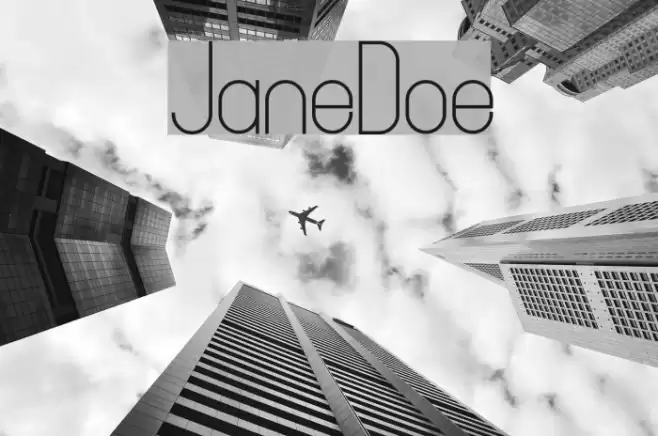 JaneDoe Font examples