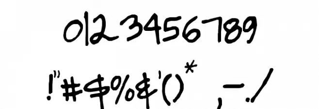 Janelleshand Font OTHER CHARS