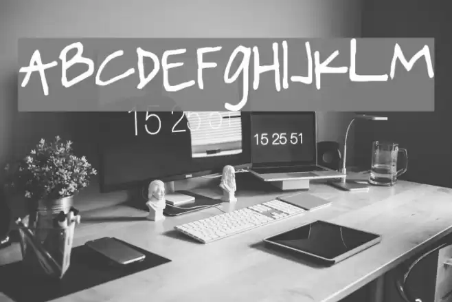 Janelleshand Font examples