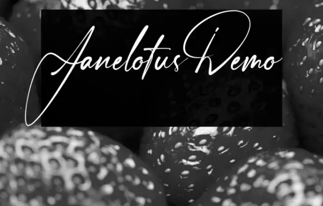Janelotus-Demo Шрифта examples