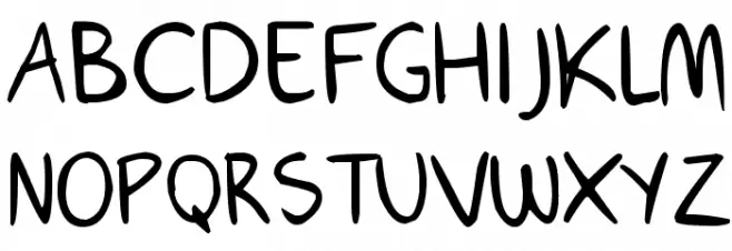 Janepix Handwriting Polices MAJUSCULES