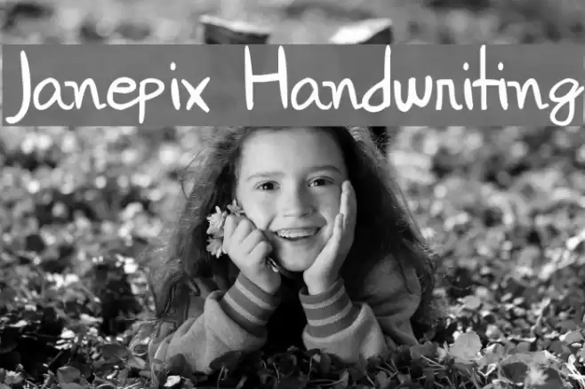 Janepix Handwriting Шрифта examples