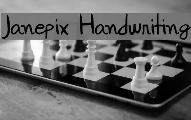 Janepix Handwriting Шрифта examples