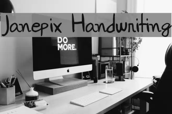Janepix Handwriting Шрифта examples