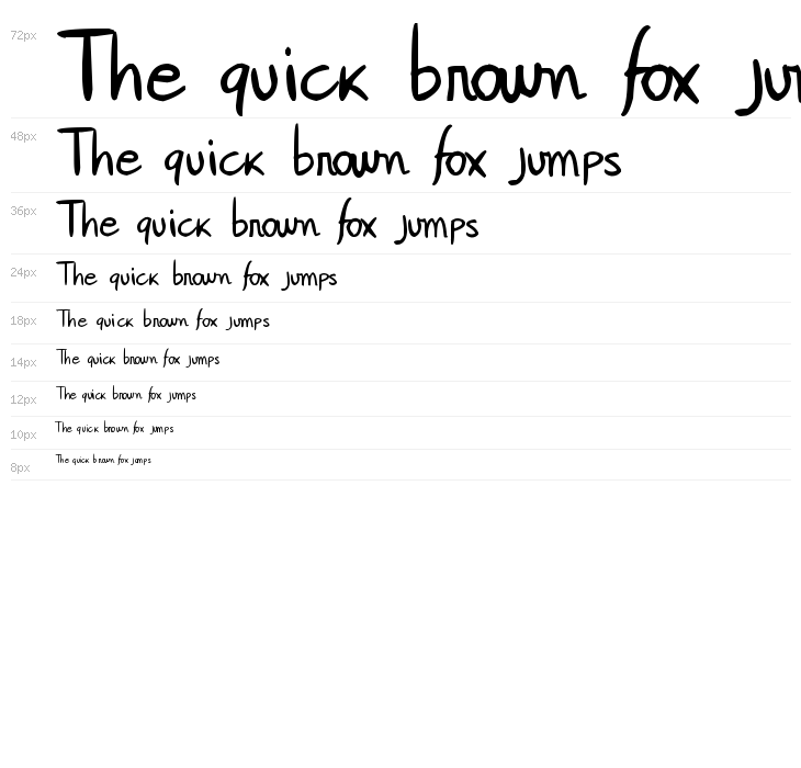 Janepix Handwriting Waterfall