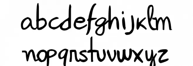 Janepix Handwriting 字体 小写