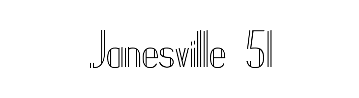 Janesville 51  免费字体下载