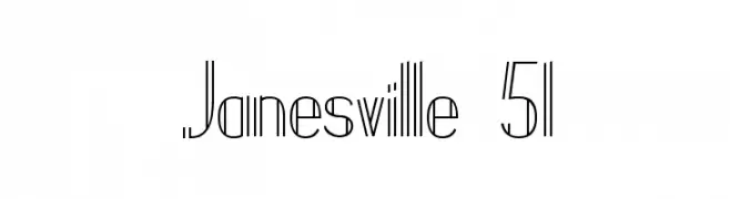 Janesville 51  免费字体下载