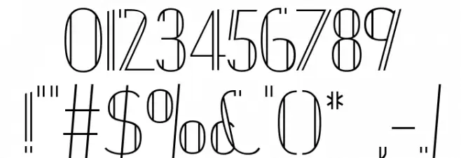 Janesville 51 Font OTHER CHARS