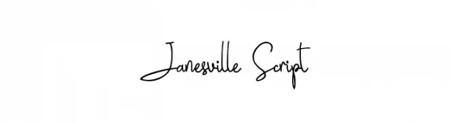 Janesville Script  नि: शुल्क फ़ॉन्ट्स डाउनलोड