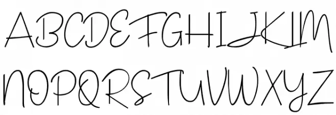 Janesville Script フォント 大文字