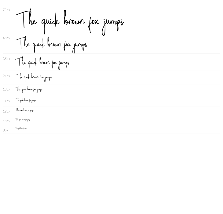 Janesville Script Waterfall