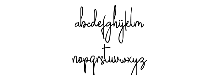 Janesville Script Font LOWERCASE