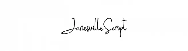 JanesvilleScript  नि: शुल्क फ़ॉन्ट्स डाउनलोड