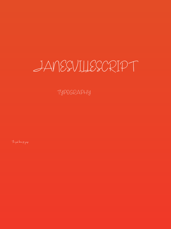JanesvilleScript Poster
