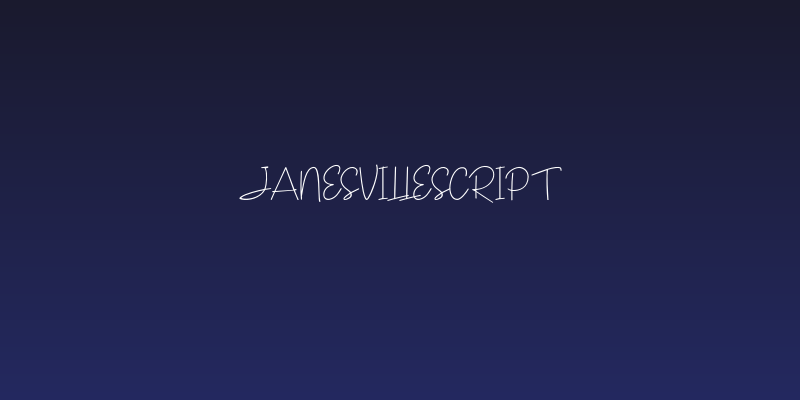 JanesvilleScript Social Header
