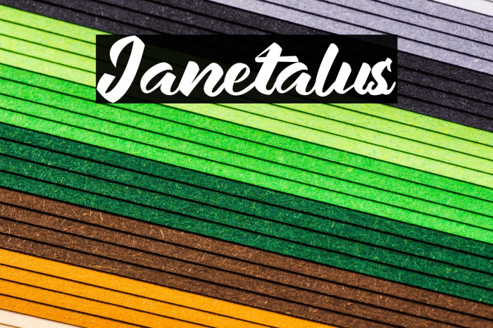 Janetalus Font examples