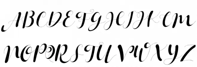 Janetha Hasley Italic خط أحرف كبيرة