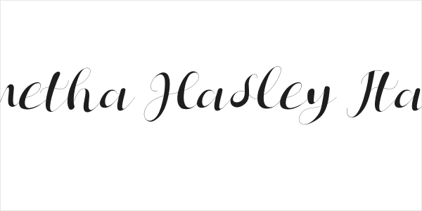 Janetha Hasley Italic Logo