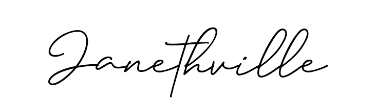 Janethville  Frei Schriftart Herunterladen