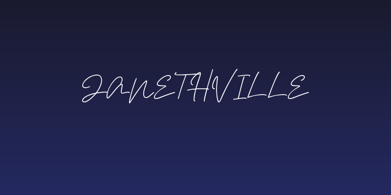 Janethville Social Header