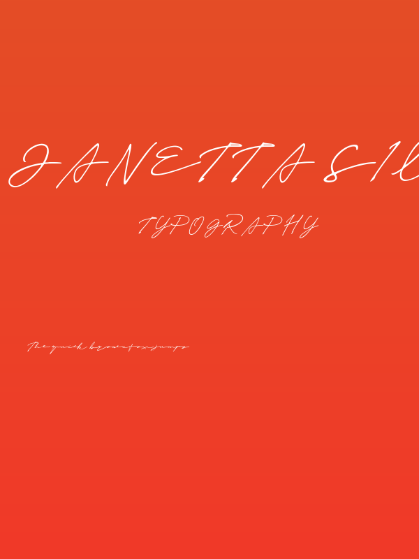 Janetta Silloam Poster