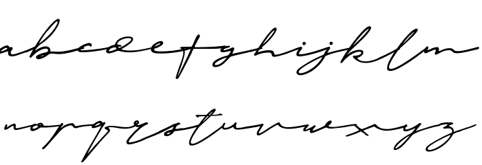 Janetta Silloam Font LOWERCASE