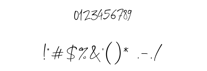 JanettaSignature Font OTHER CHARS