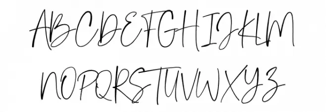 JanettaSignature Schriftart Groß